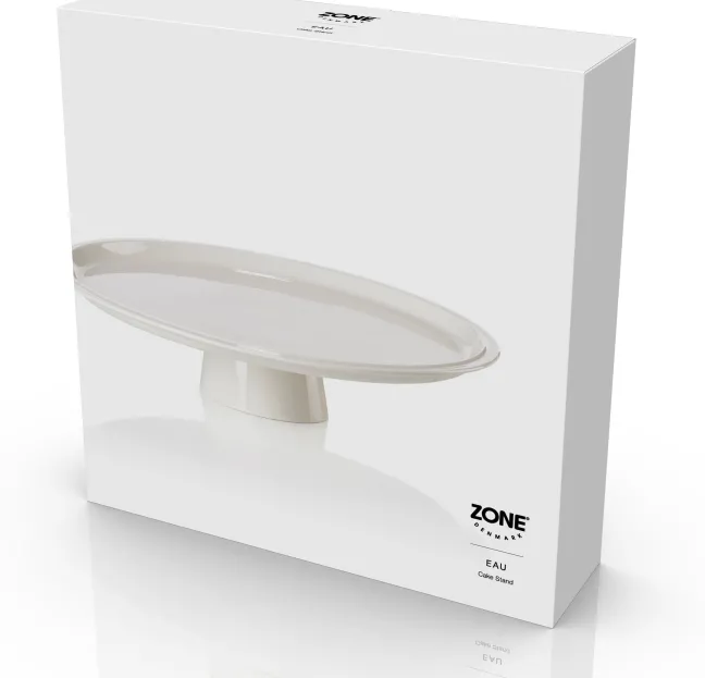 ZONE Denmark Tortenplatte Eau 32 cm Offwhite Porzellan