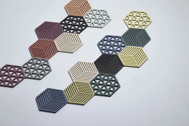 ZONE Denmark Untersetzer Hexagon Black