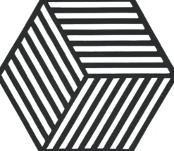 ZONE Denmark Untersetzer Hexagon Black