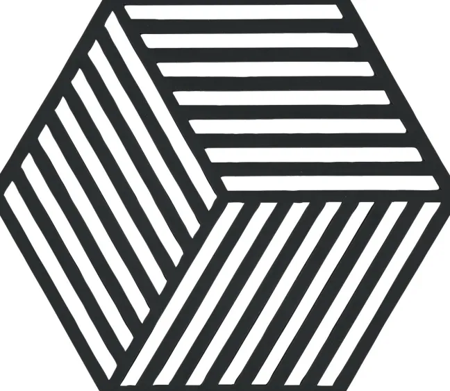 ZONE Denmark Untersetzer Hexagon Black