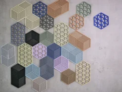 ZONE Denmark Untersetzer Hexagon Black 24cm