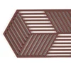ZONE Denmark Untersetzer Hexagon Burgundy 24cm