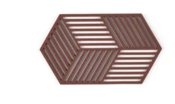 ZONE Denmark Untersetzer Hexagon Burgundy 24cm