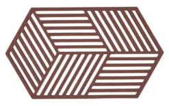 ZONE Denmark Untersetzer Hexagon Burgundy 24cm