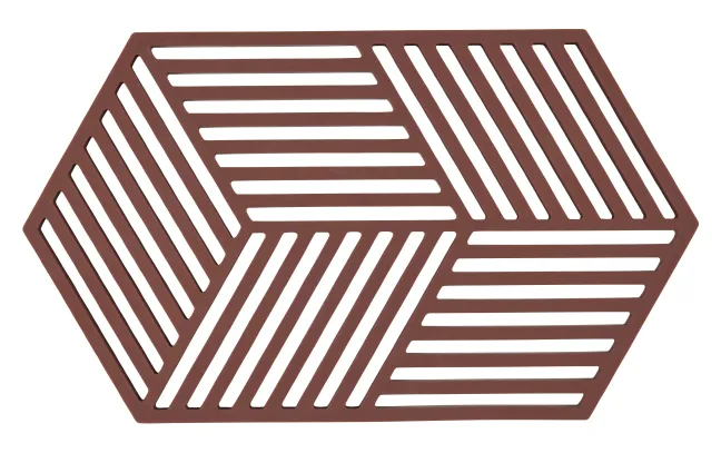 ZONE Denmark Untersetzer Hexagon Burgundy 24cm