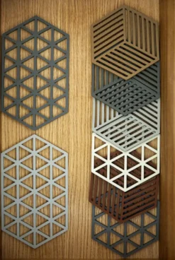 ZONE Denmark Untersetzer Hexagon Terracotta