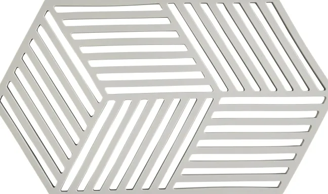 ZONE Denmark Untersetzer Hexagon Warm Grey 24cm