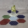 ZONE Denmark Untersetzer Hexagon 16 x 14 x 0,9 cm Grass Silikon