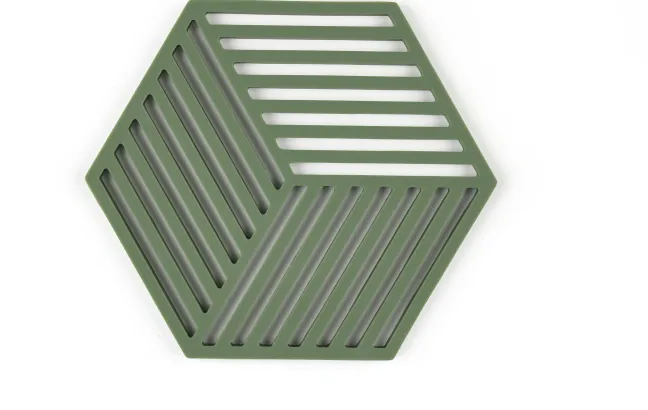 ZONE Denmark Untersetzer Hexagon 16 x 14 x 0,9 cm Grass Silikon