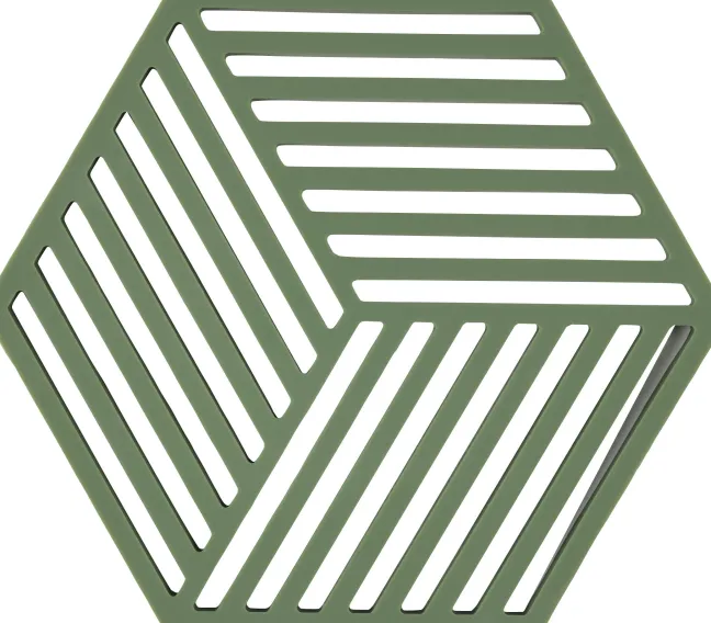ZONE Denmark Untersetzer Hexagon 16 x 14 x 0,9 cm Grass Silikon